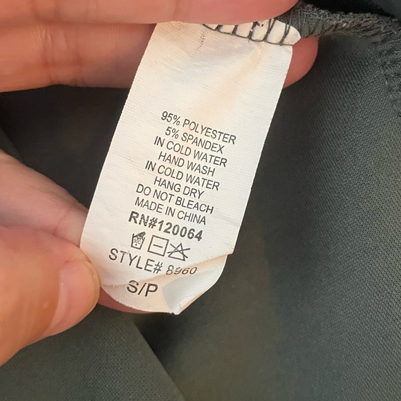 Mind Code olive green knotted wrap mini dress - Picture 9 of 10